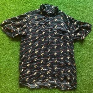 Vintage Looney Tunes Taz "U Little Devil" Button-Up Shirt